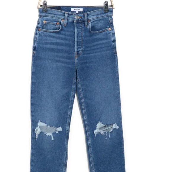 RE/DONE Originals High Waist Stovepipe Jeans - Picture 2 of 3